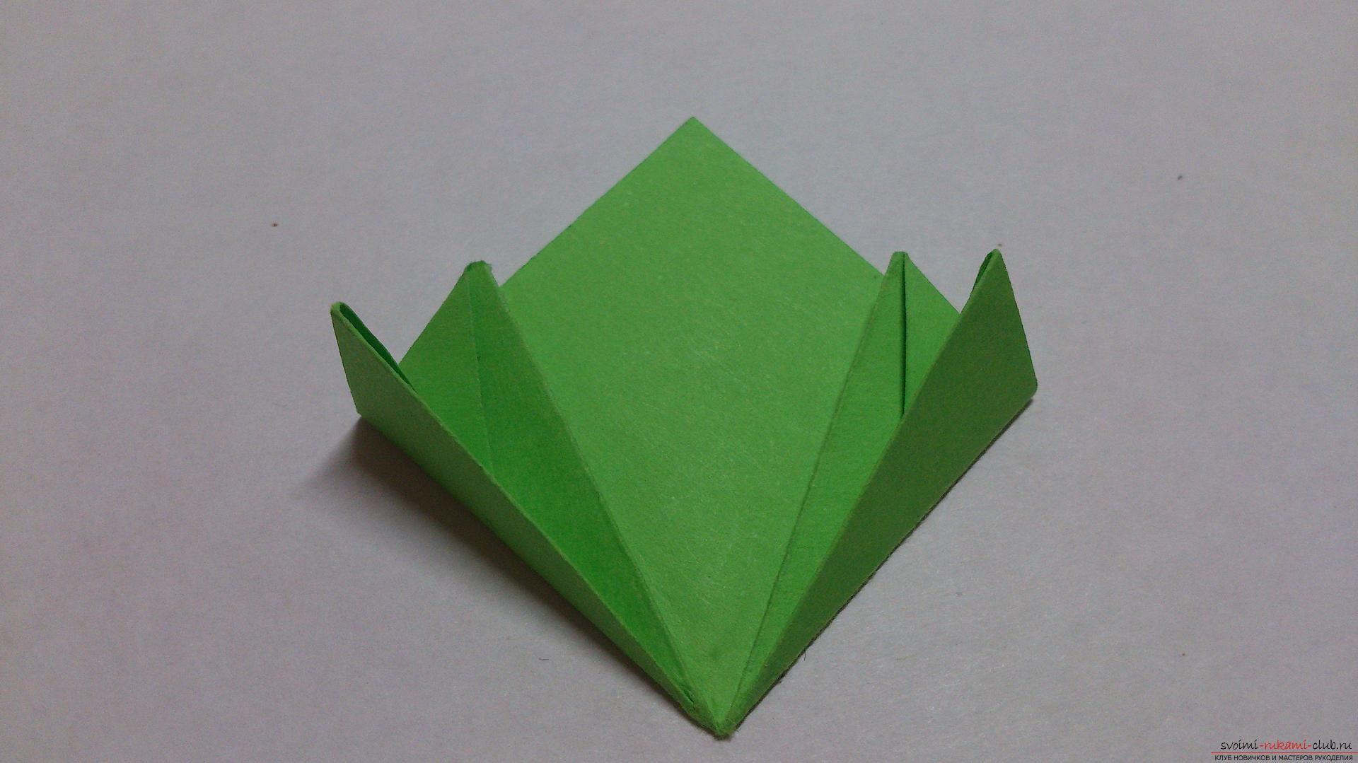 Как сделать шар из бумаги покажет наш мастер-класс с фото, в котором используется техника оригами из модулей - кусудама.. Фото №13
